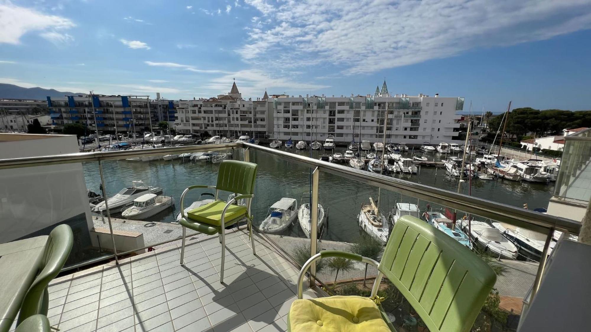 Precioso Piso Con Vista Al Canal Y Piscina En Roses Av-69 外观 照片